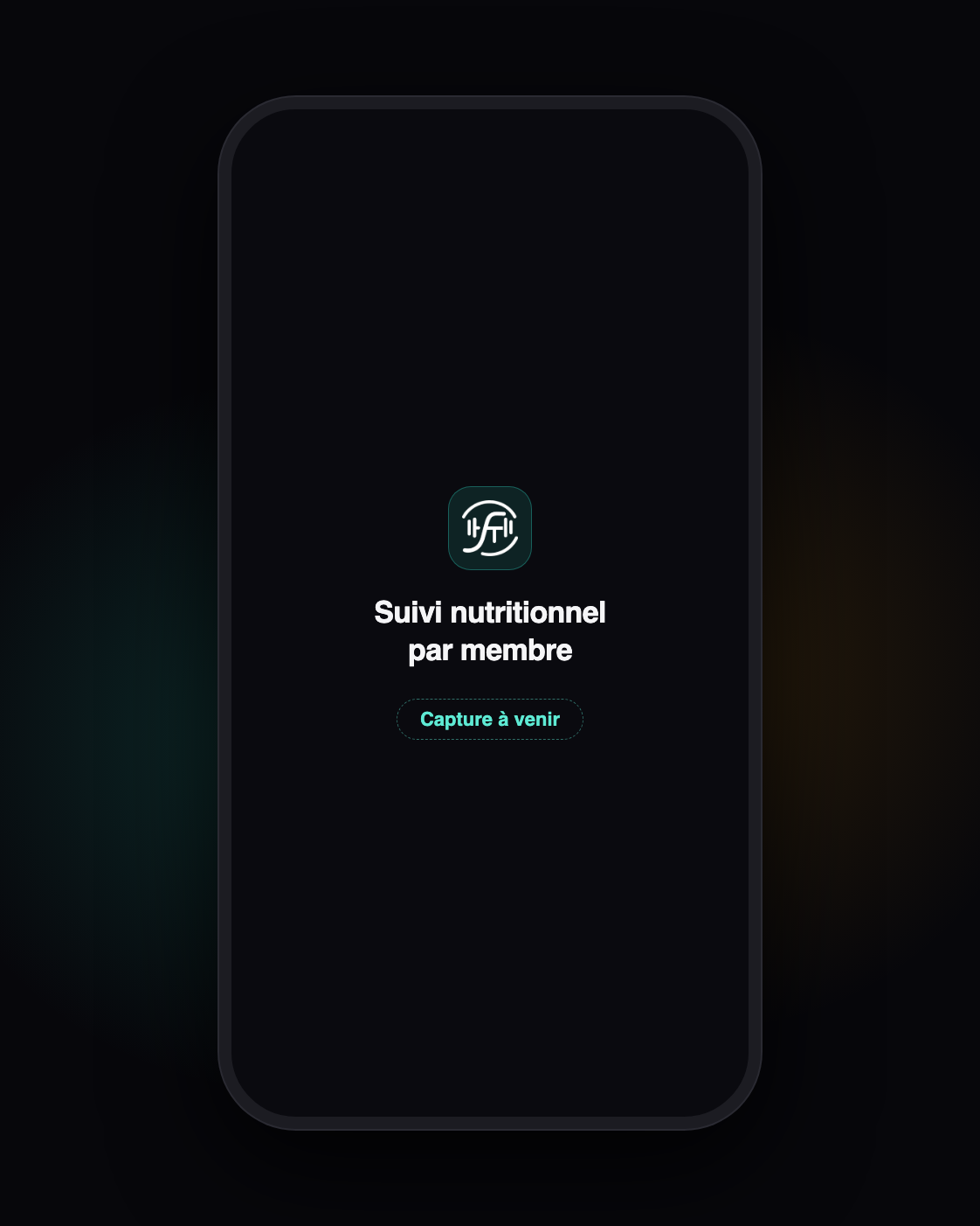 FiTrack - suivi nutritionnel d'un membre, vue coach